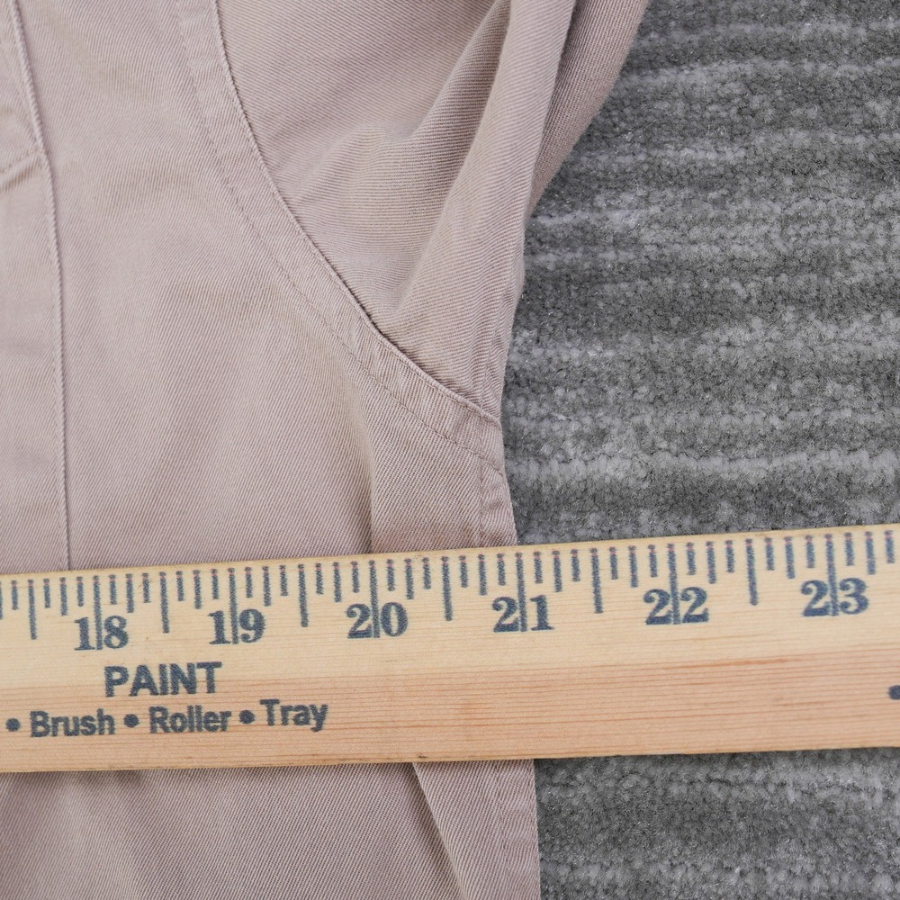 Ariat Shirt Men Small Tan Long Sleeve Button Down Twill Western Khaki Logo S - Picture 5 of 14
